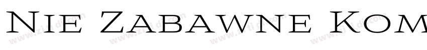 Nie Zabawne Komik Re字体转换